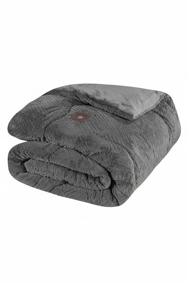 3954 BLANKET-COMFORTER KING RABBIT FAUX FUR GREENWICH POLO CLUB