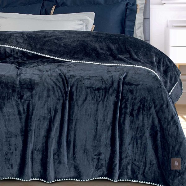 "4442 BLANKET FLEECE 130?170 GREENWICH POLO CLUB"