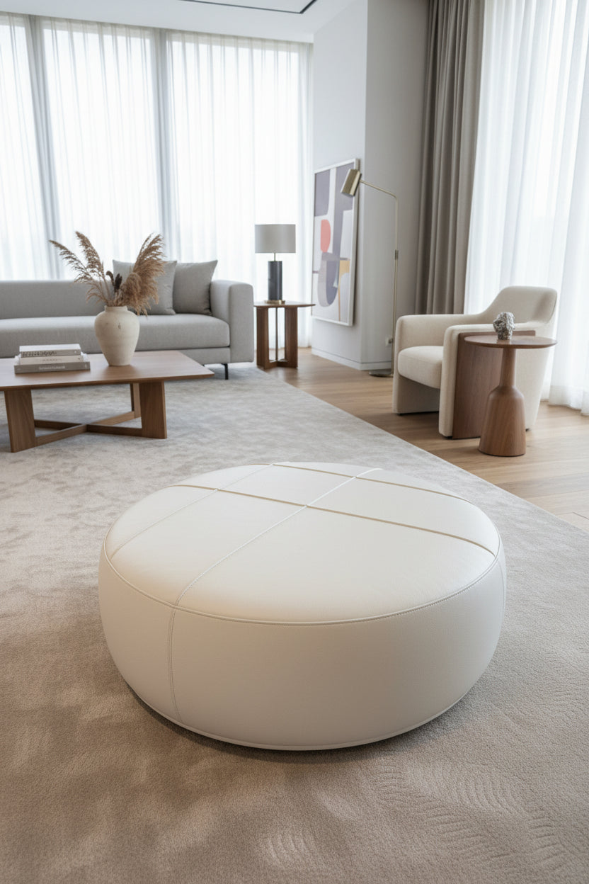 Puf / Tesla Pouf Leather Miura 144