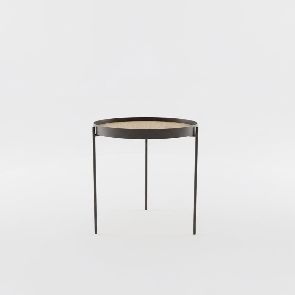 Tavolinë Mesi / FLOYD COFFEE TABLE DiAM 45HX50 WOOD FINSIH ROVERE CENERE 030