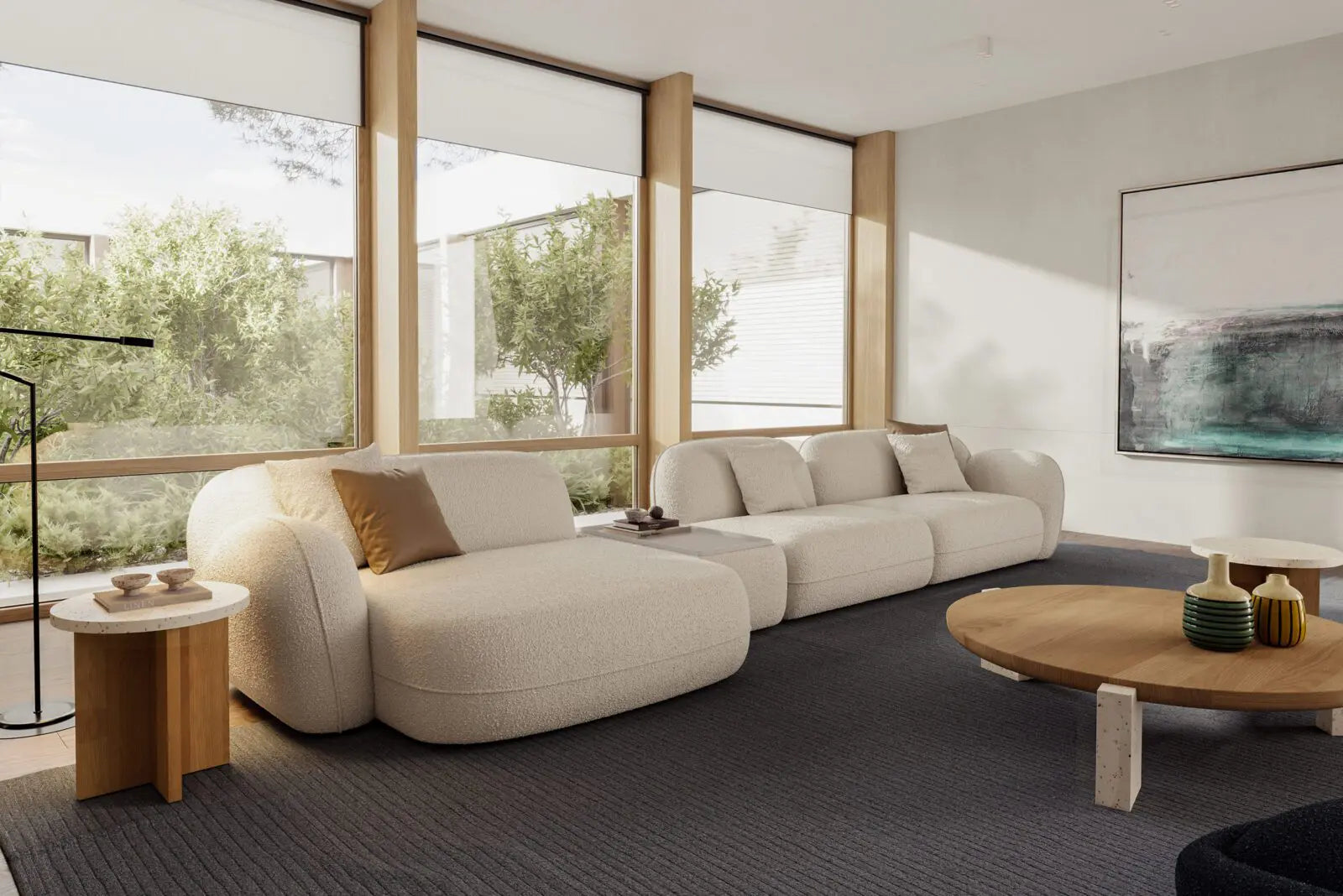 Kënd / Icona Sofa 100 Cm Right Arm Module + 100 Cm Left Arm Module ( Hoppi 17 ) Ribbon: Yanki 5514
