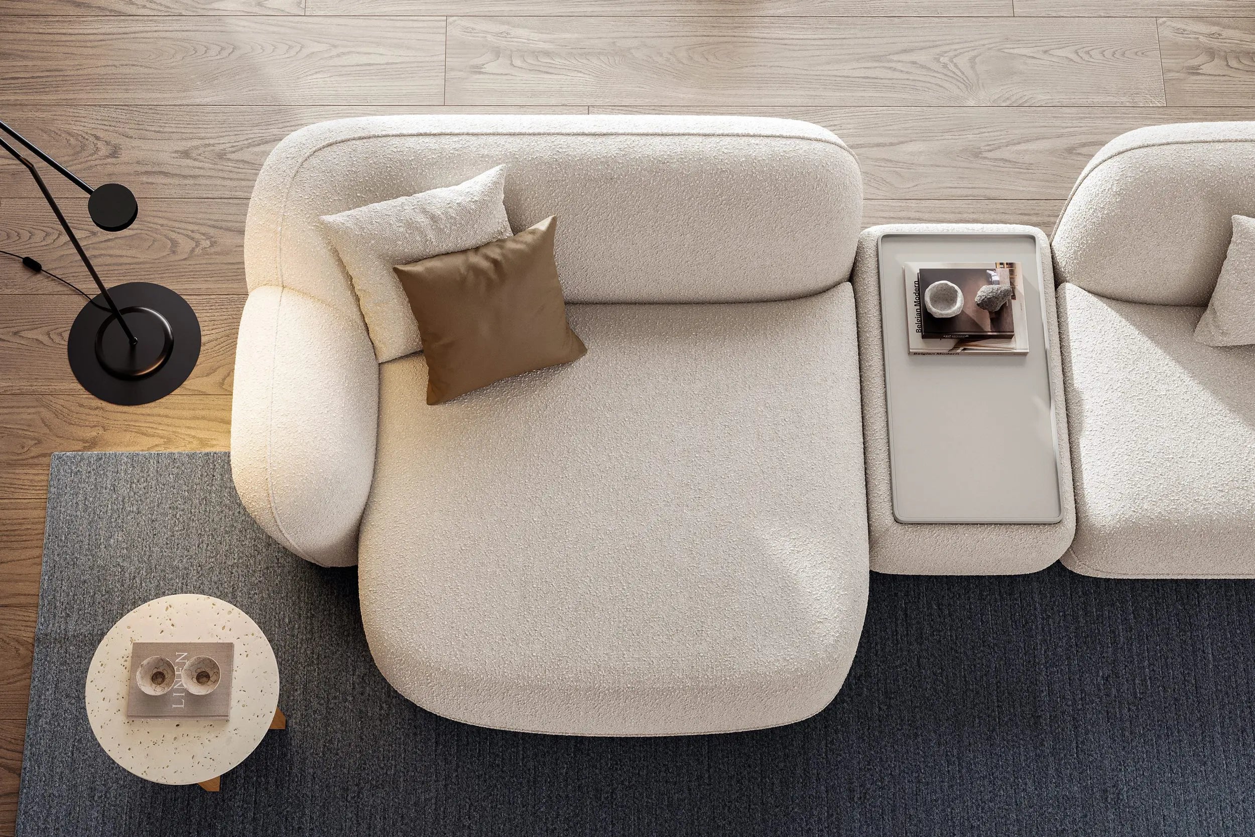 Kënd / Icona Sofa 100 Cm Right Arm Module + 100 Cm Left Arm Module ( Hoppi 17 ) Ribbon: Yanki 5514
