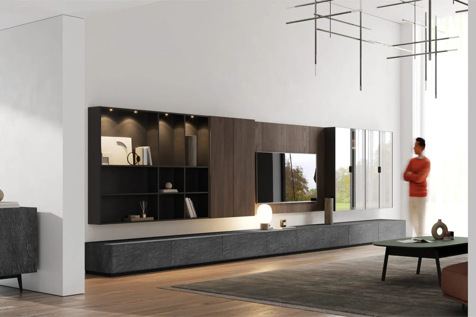 Infinity Porcelain Ceramic Tv Unit Pjesa E Poshtme