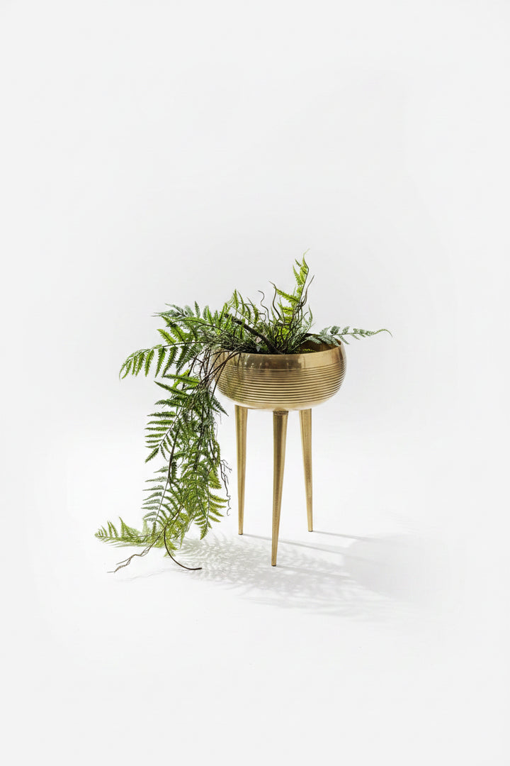 Vazo / Gold Ayakli Ciceklik 55 Cm