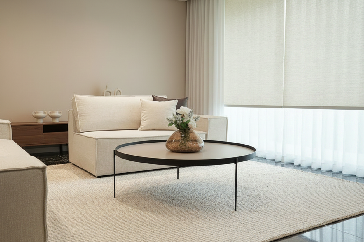 Tavolinë Mesi / Floyd Coffee Table D.100 Hx35 Lacquered Grigio Pietra 016