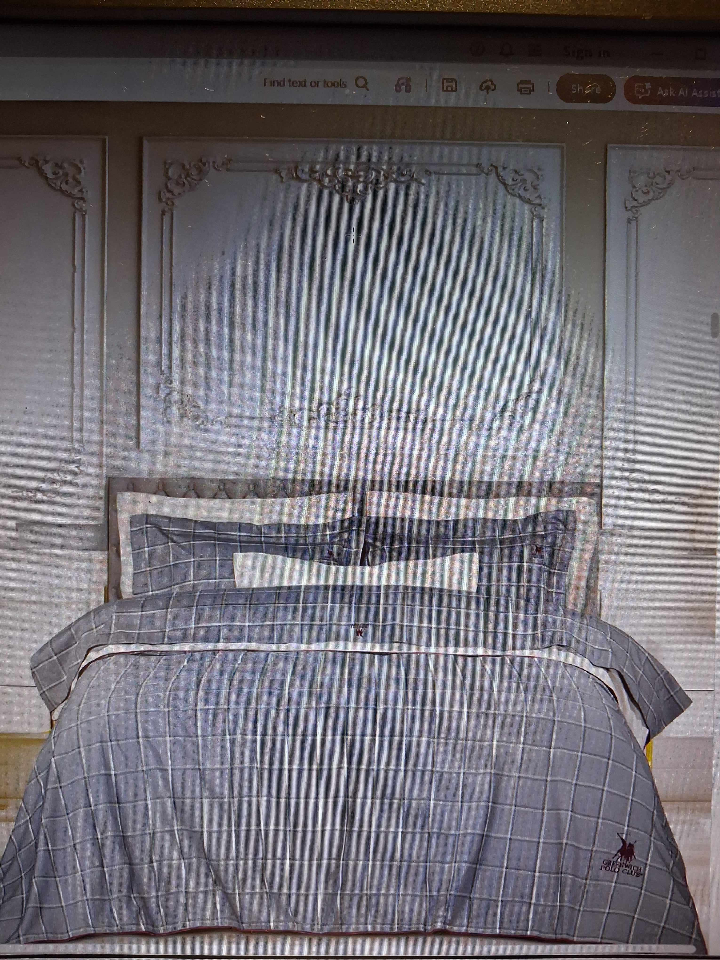 Çarçaf & Këllëf / 2193 Bed Sheets Set Queen Greenwich Polo Club