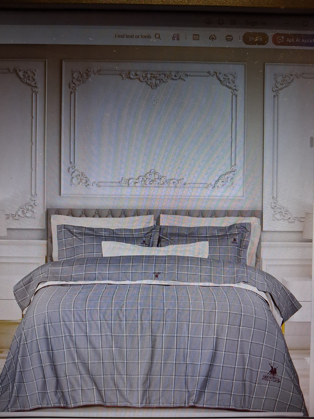 Çarçaf & Këllëf / 2193 Bed Sheets Set Queen Greenwich Polo Club